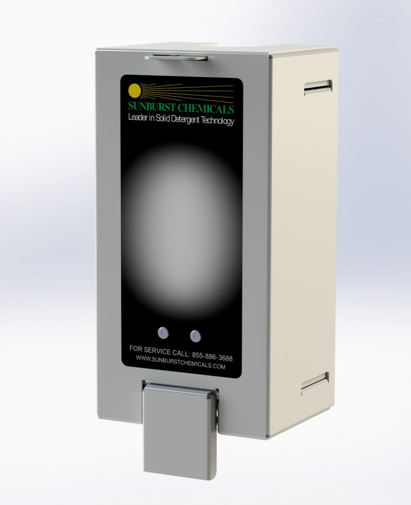 Tamper Proof Hand Soap Dispensing System Sunburst Support